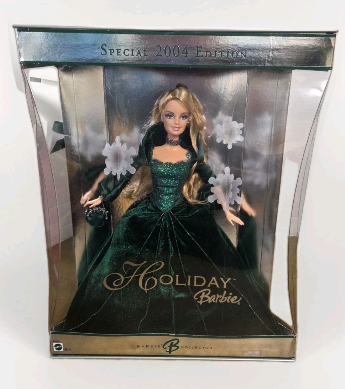 Holiday Barbie 2004 Special Edition green velvet sparkle dress (Never Opened)