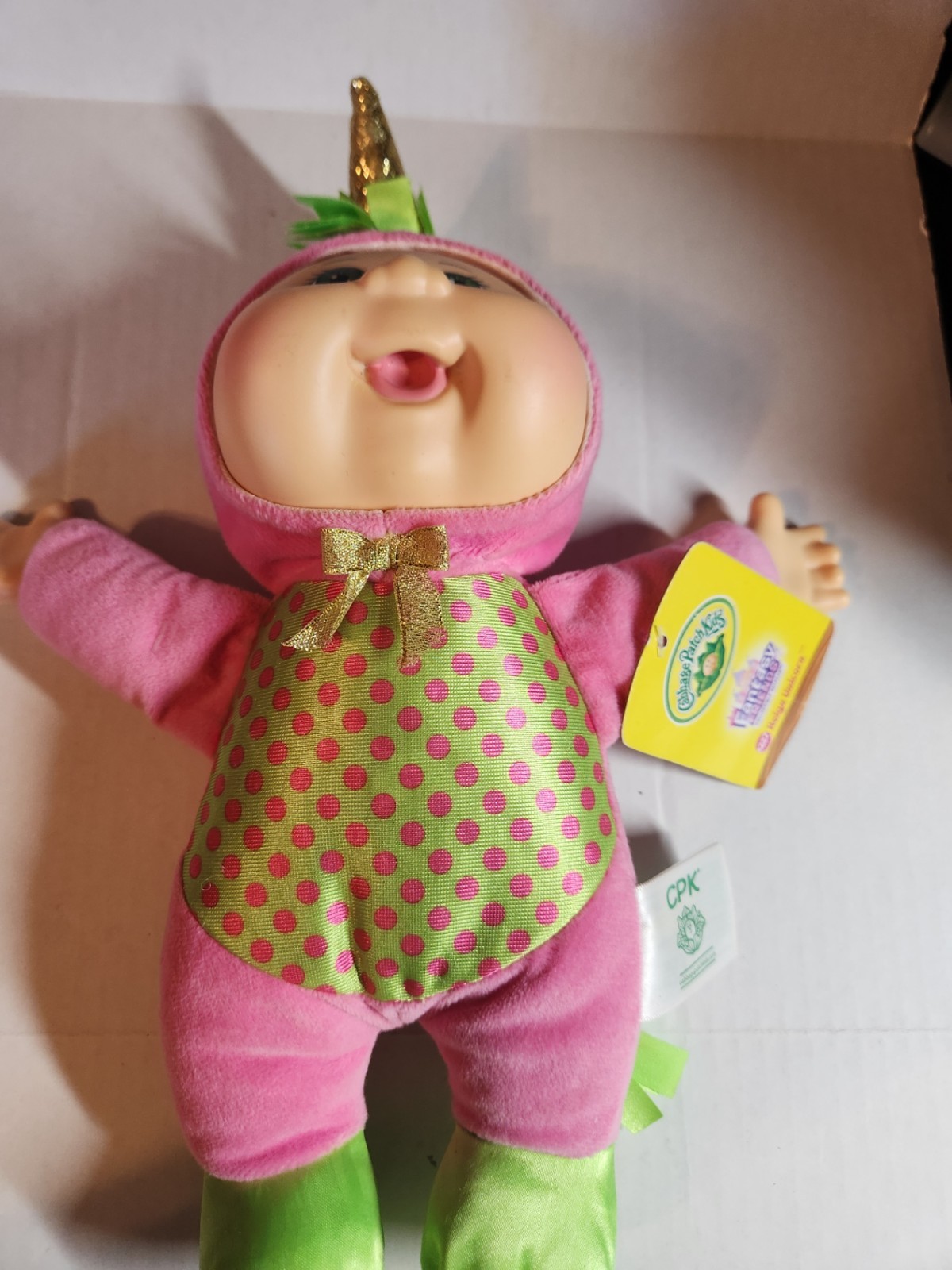 Cabbage Patch Kids Fantasy Friends Reign Unicorn #227 Pink & Green with Tags