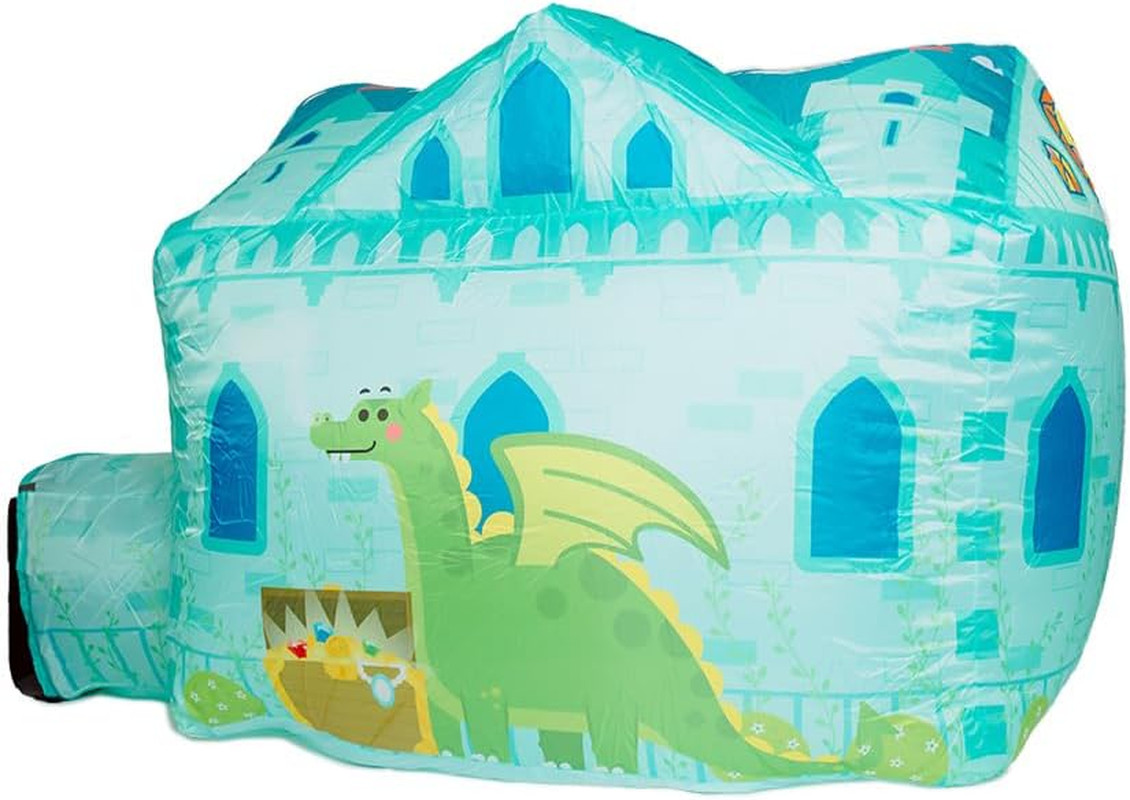 Inflatable Air Castle Play Tent – 4.5 Ft Tall Indoor Inflatable Castle, No Poles