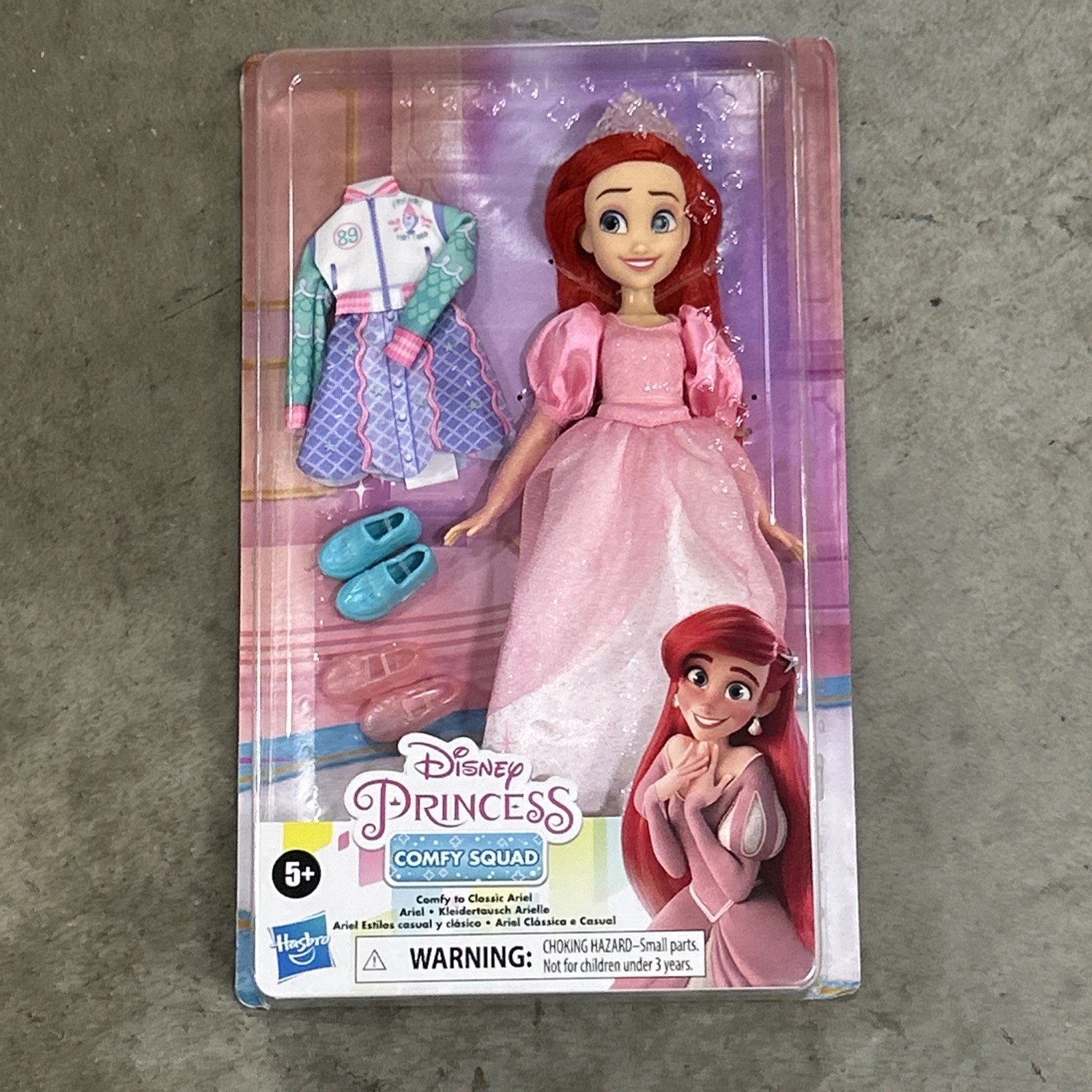 Disney Princess Comfy Squad Comfy to Classic Ariel Fashion Doll, ? Authentic