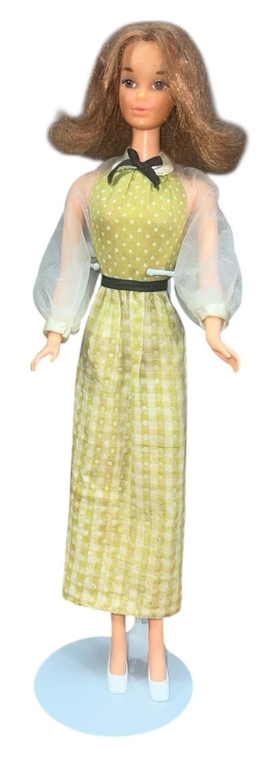 Quick Curl Kelley Barbie #4221 Steffie Face Red Hair Original Dress 1970s Mattel