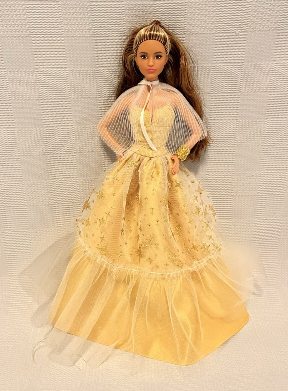 Mattel Barbie 2023 Holiday 35th Anniversary Hispanic Doll w/ Karl Face Mold