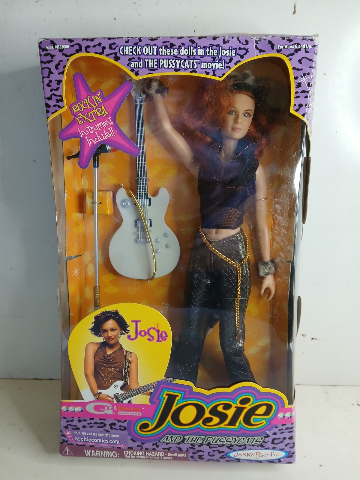 Josie and the Pussycats Girl Force 11.5″ Fashion Doll Josie Jakks Pacific 2001