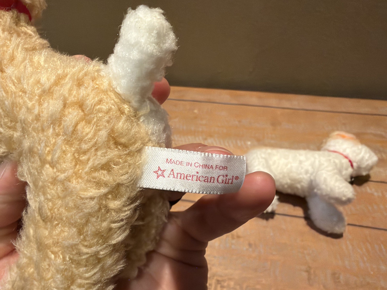 American Girl Emily Molly Pet Dogs Yank & Bennett Terrier Plush Collar Set 2 Bag