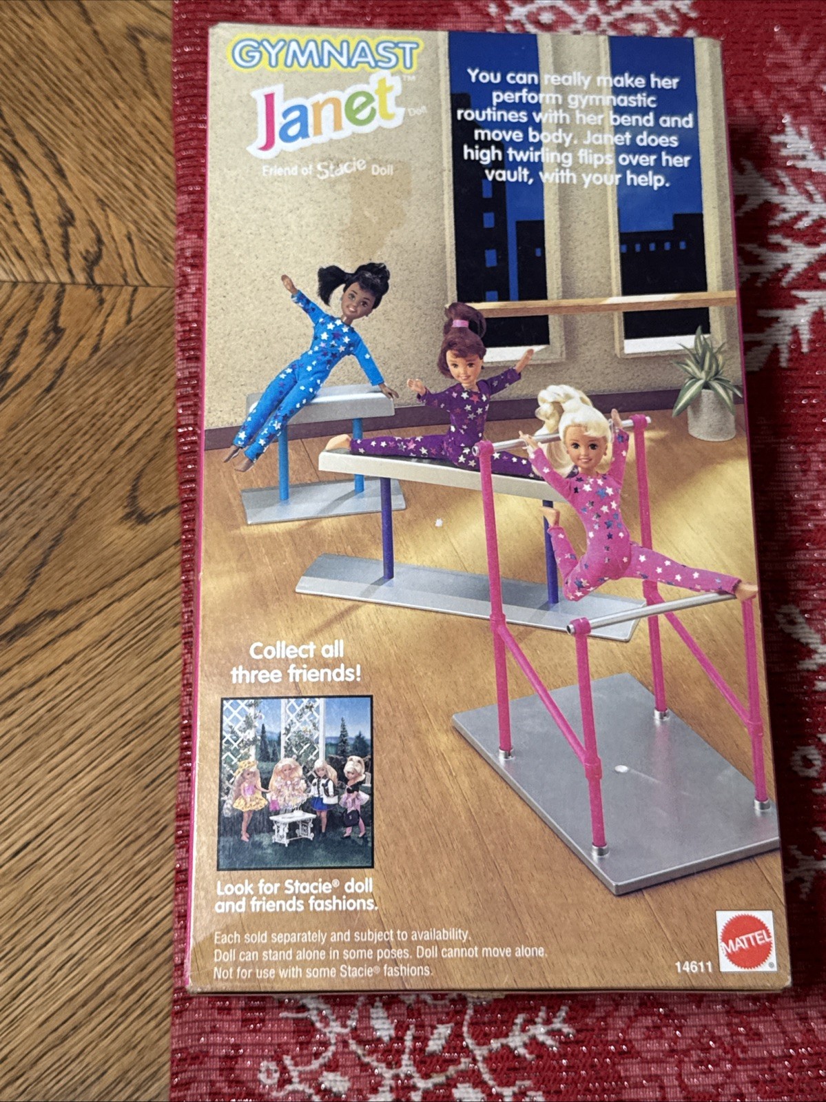 Vintage Barbie ~ Gymnast Janet ~ Stacie Friend doll Mattel 14612 NRFB (N15)