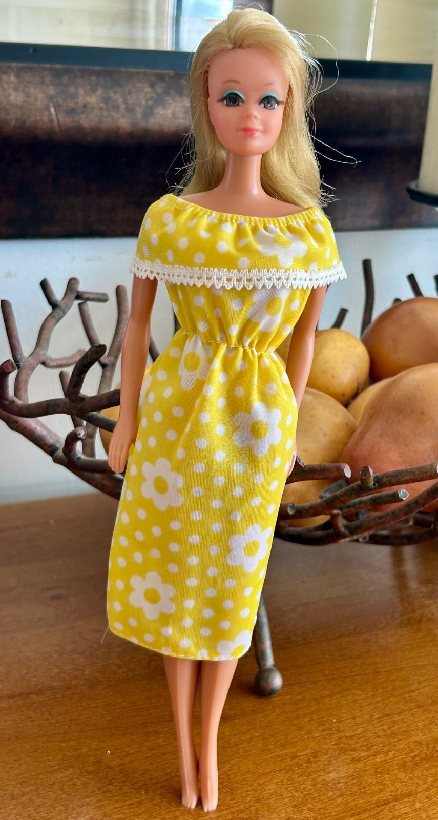 Vintage Live Action PJ #1156 on Malibu Body Mod Barbie Doll 1970 Mattel