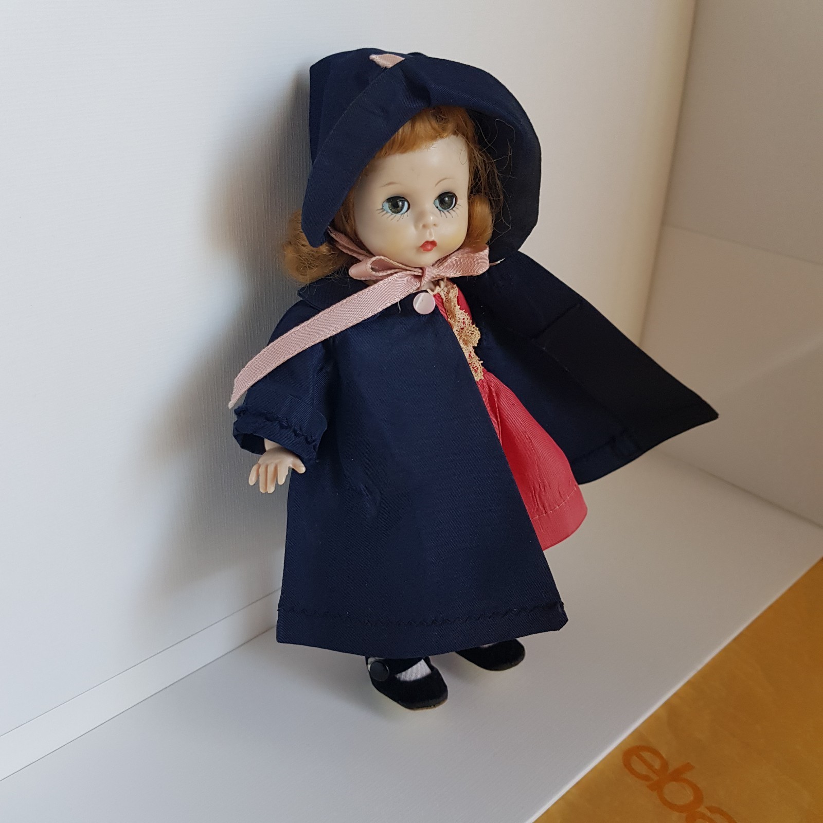 Vintage 8″ Madame Alexander Wendy Kins Taffeta Dress Jacket Bonnet Shoes Cute