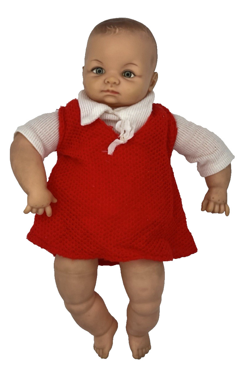 Vintage Cameo Miss Peep Baby Doll 14 Inch Hinged Limbs 1960s w/ Outfit Realistic