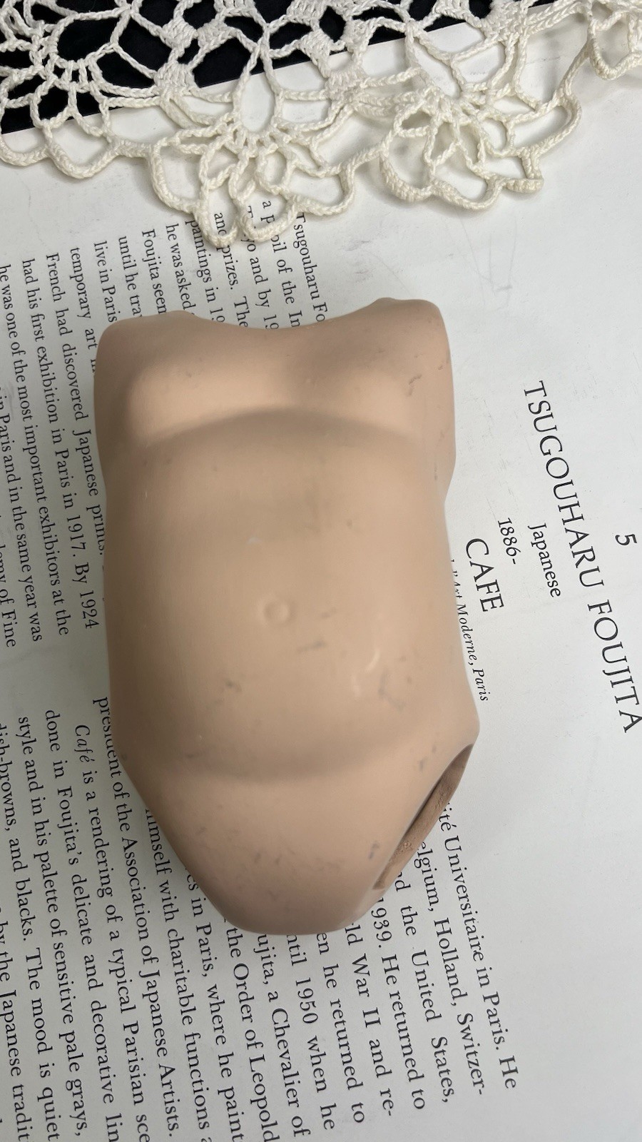 VINTAGE SMALL COMPOSITION BALL JOINTED DOLL PARTS TORSO BODY ONLY AS IS 5.5” ?