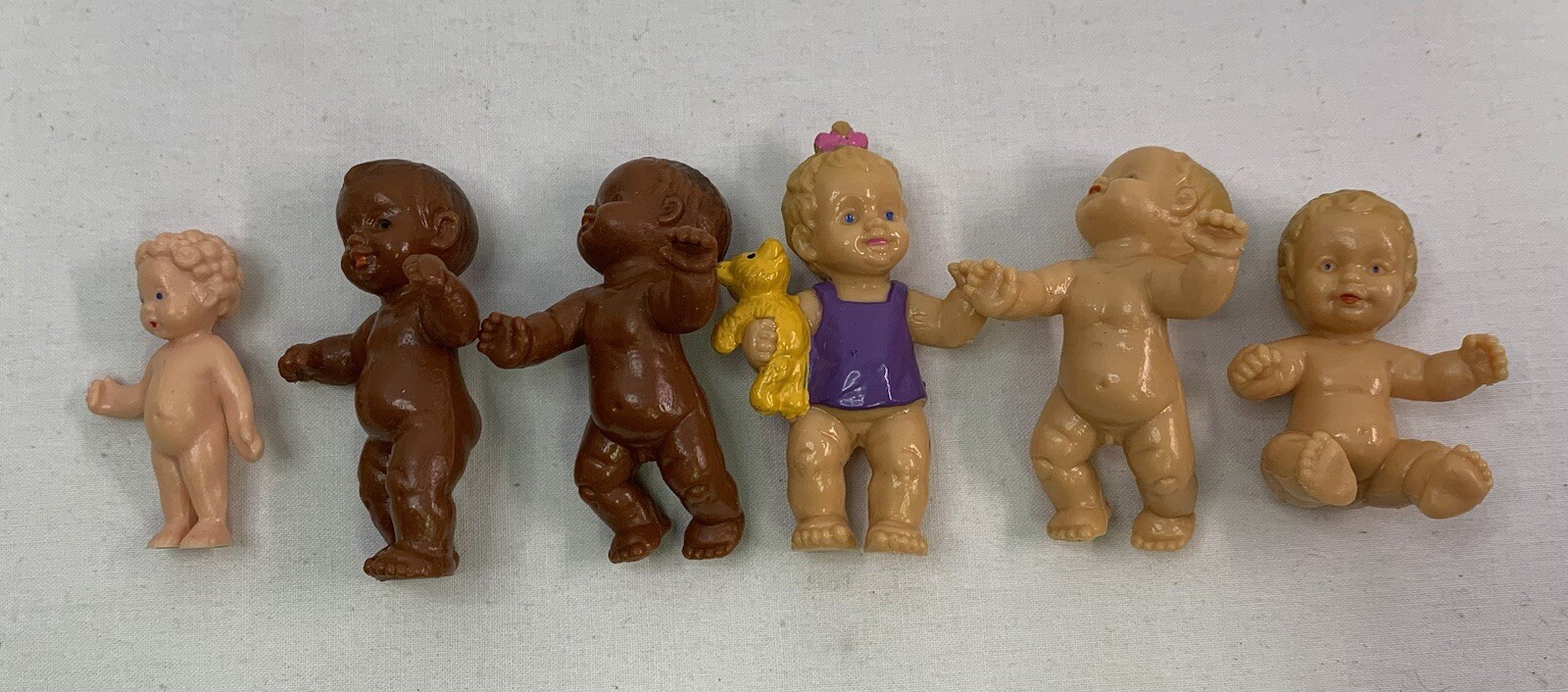 Bully Rubber Doll Babies W Germany 1 1/2″ – 2 1/4″ Boys And Girls Lot Of 5+