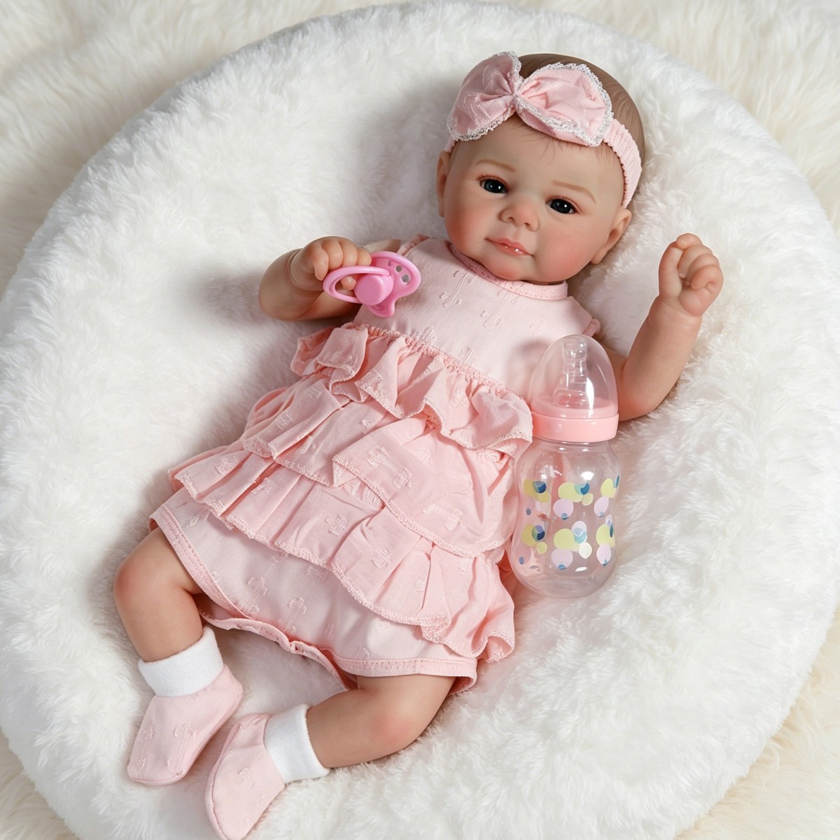 18″ Realistic Reborn Dolls Newborn Baby Doll Vinyl Silicone Lifelike Girl Gift