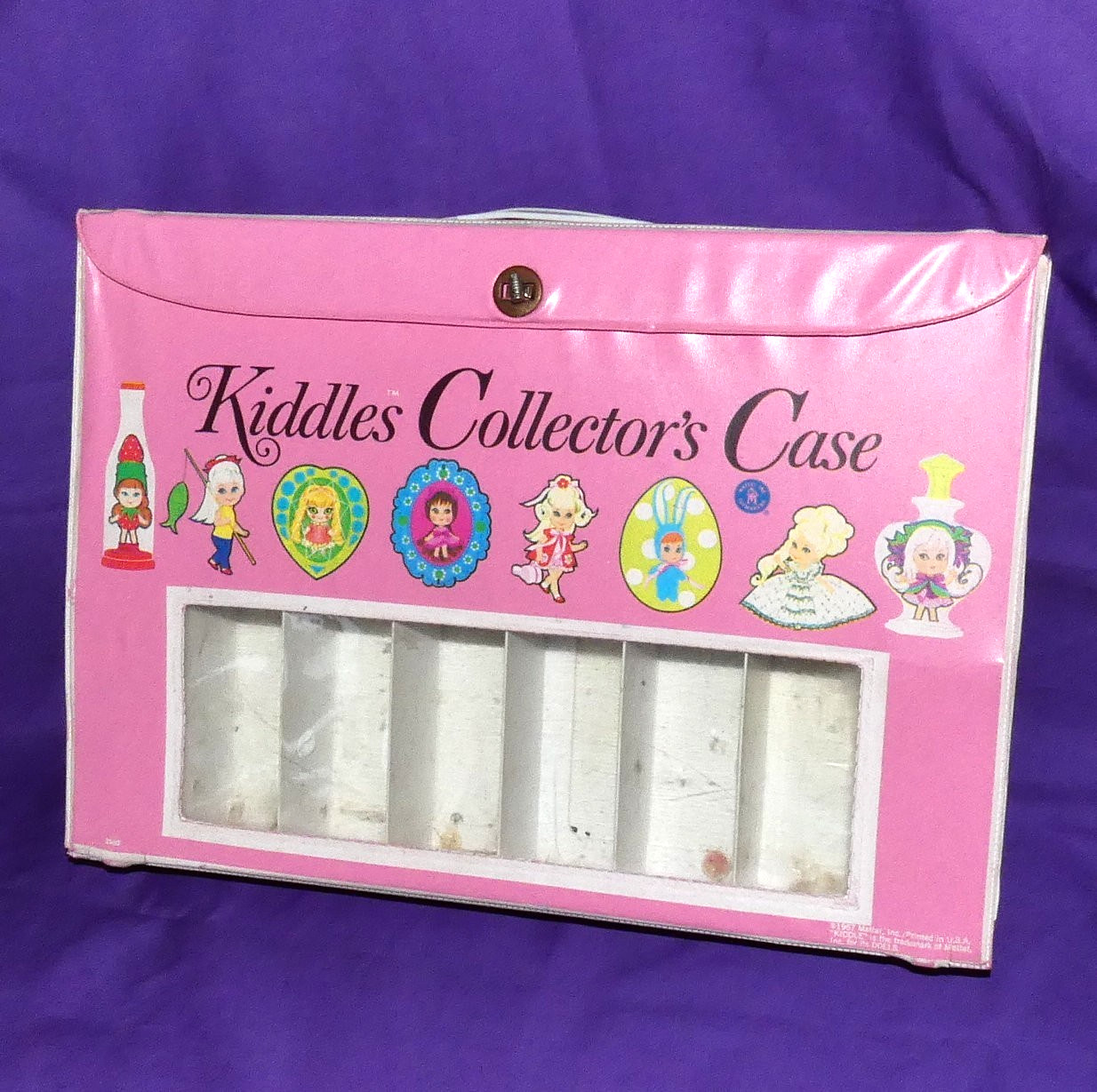 Mattel Liddle Kiddle Collector KLUB club Carry CASE PINK doll storage – lot C