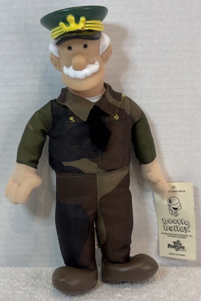 Vintage 2004 Beetle Bailey General Halftrack plush – New With Tags