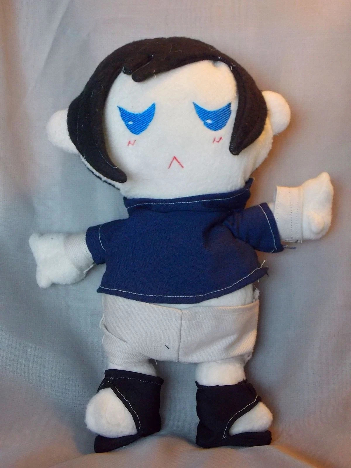 Cloth Boy Hand Made Cloth Doll Hair Handmade 13″ Art Artist