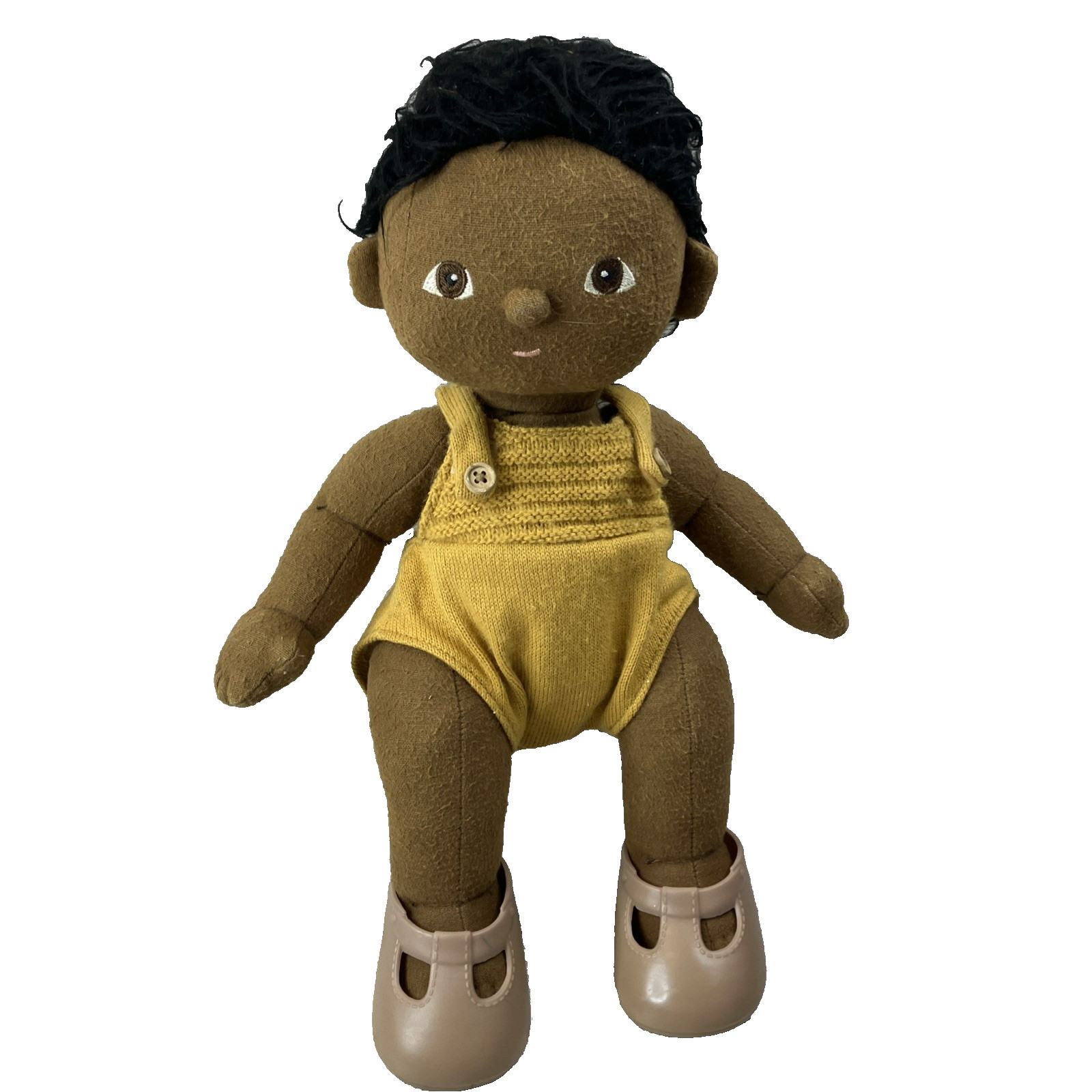 RARE DINKUM Olli Ella DOLL poseable Brown – Black hair Original clothes & shoes