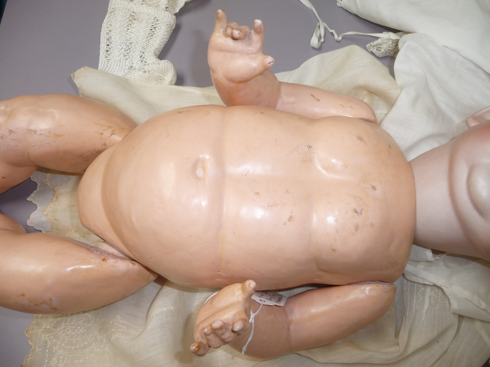 21” Antique Germany Bisque Doll Compo Body Kley & Hahn 152 13 Baby Sleep Eyes #L