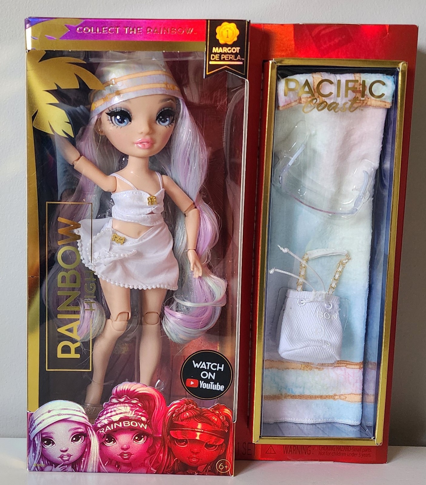 MARGOT DE PERLA Rainbow High Pacific Coast Fashion Doll Opal Pool 578406