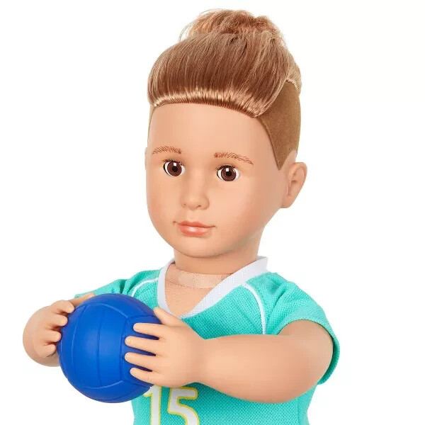 Our Generation Posable 18″ Boy Doll Volleyball Player – Johnny