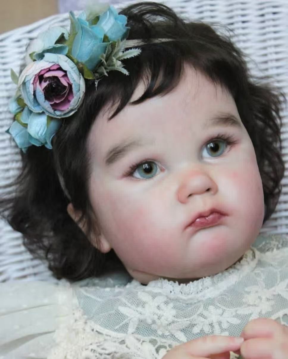 24in Reborn Baby Doll Realistic Cute Toddler Girl Rooted Hair Weighted Toy Gifts