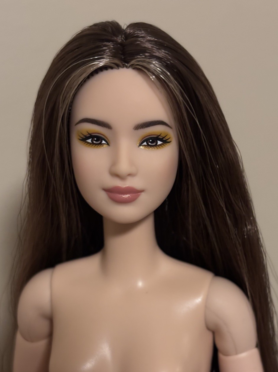 2026 Barbie Basics Model 06 Neutrals Series Barbie OOAK Blonde Reroot (Partial)