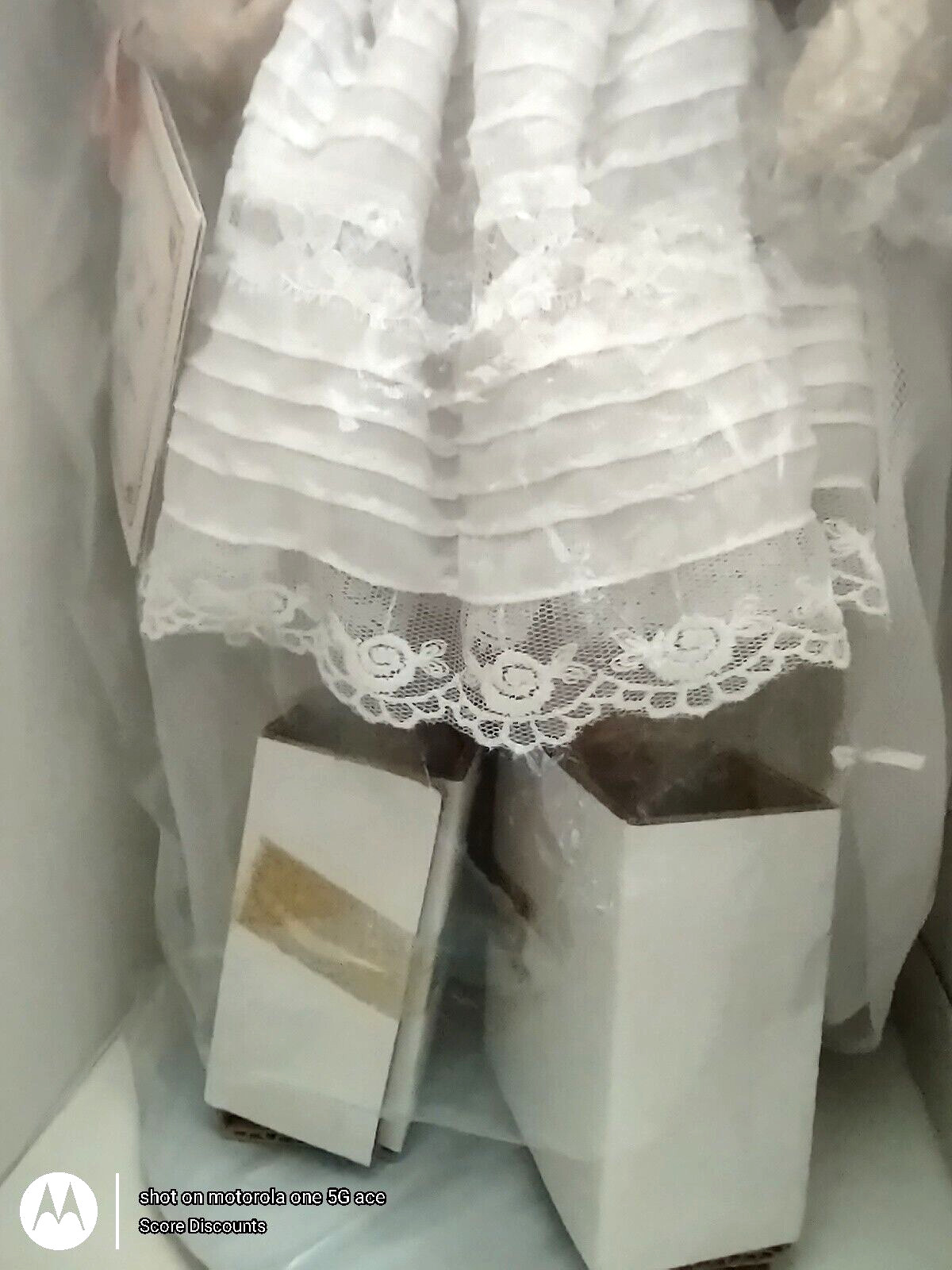 MINT 1988 Authentic Playing Bride Porcelain Doll Maude Humphrey Bogart Hamilton
