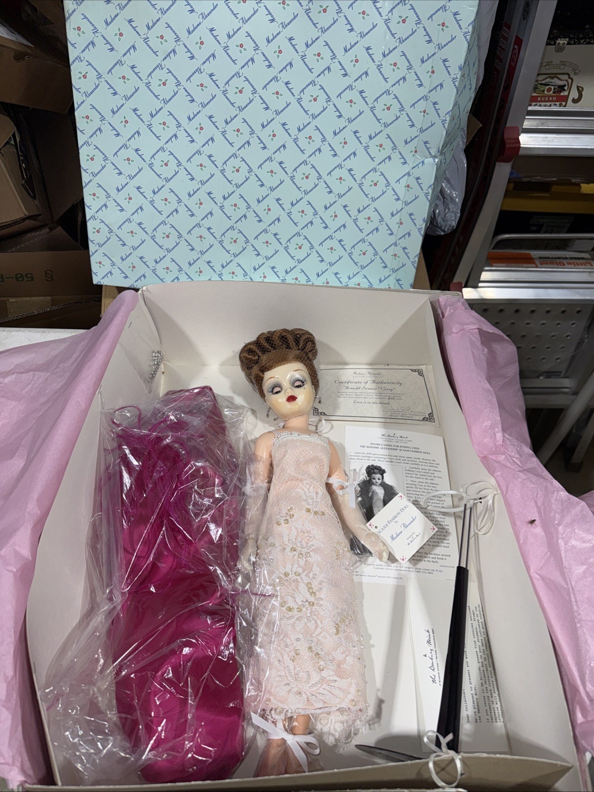 THE DANBURY MINT MADAME ALEXANDER 20″ CISSY 1999 LTD ARNOLD SCAASI #272 OF 2500