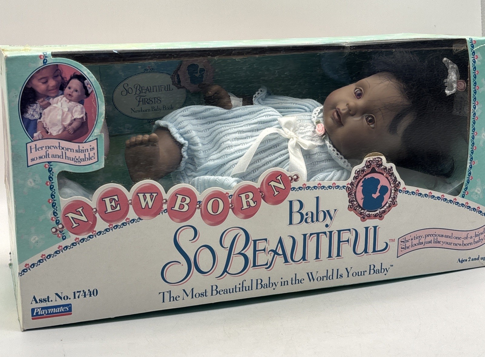 Playmates 1995 NIB Baby So Beautiful Newborn Baby Girl 12″ Doll NIB