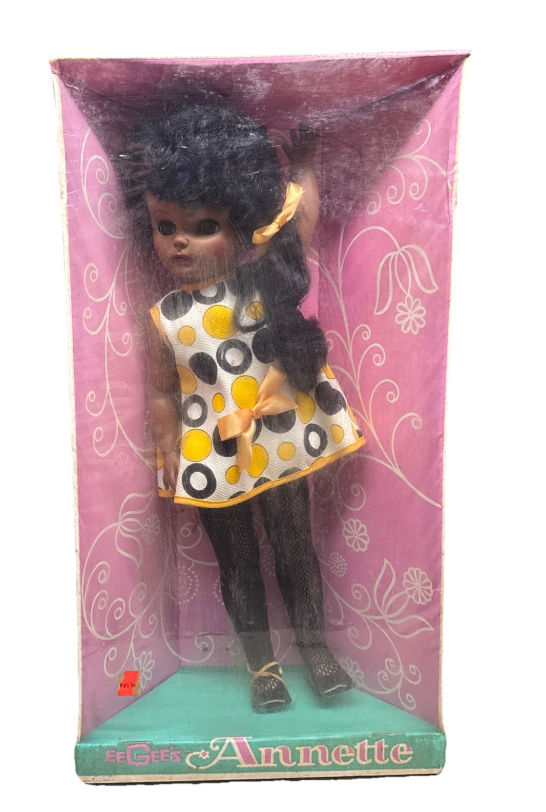 Vintage EEGee’s Annette Doll No.6150 African American New In Box Goldberger USA