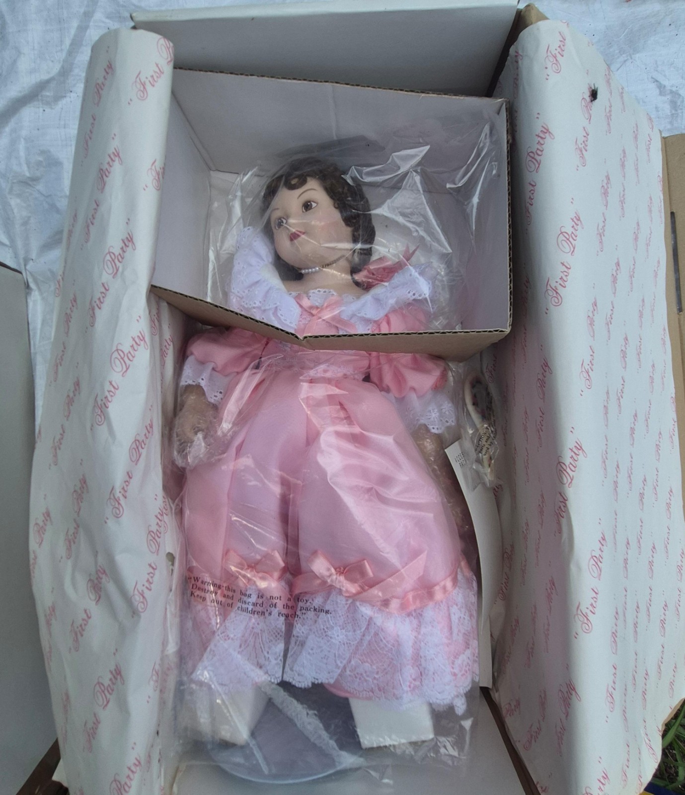 The Hamilton Collection First Party Porcelain Doll by Maud H. Bogart