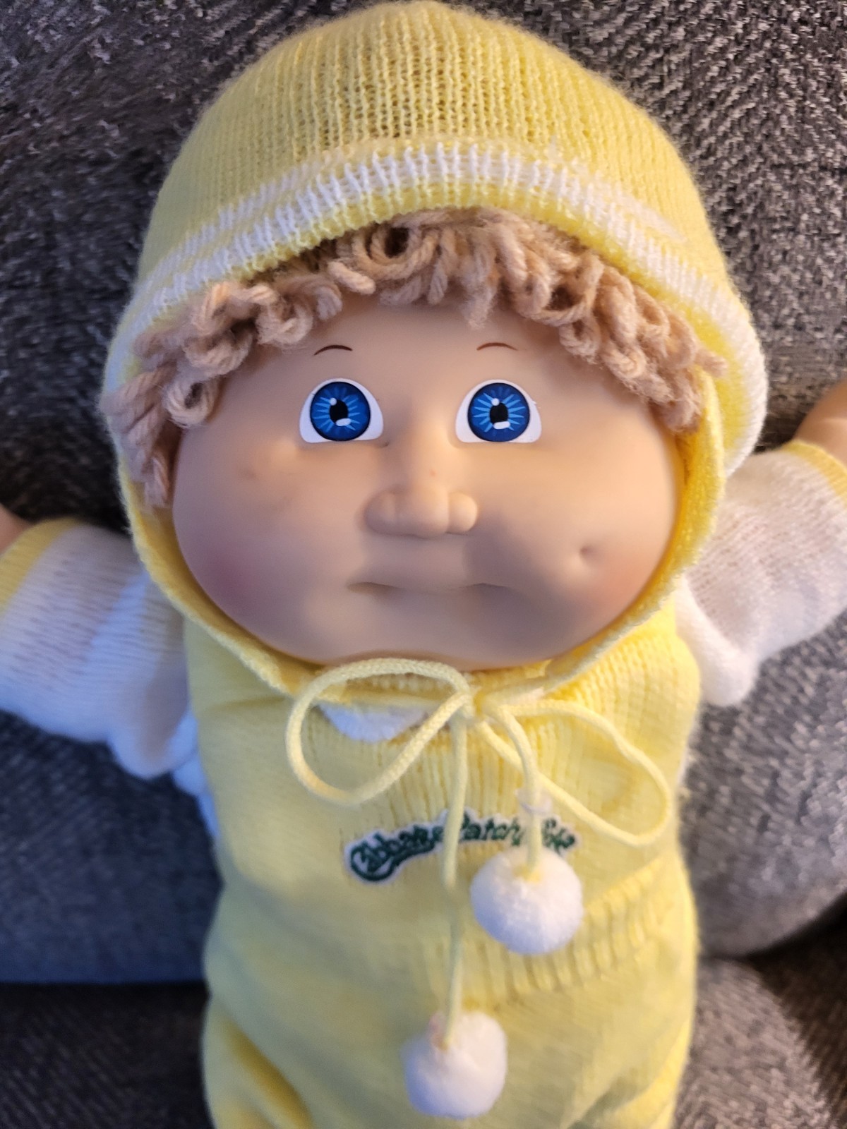 Coleco Cabbage Patch Kids Boy Doll Light Brown Hair Blue Eyes Vintage 1985