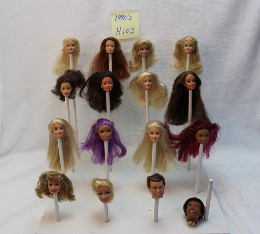 Barbie Doll Heads Lot Mattel OOAK CUSTOM REPLACEMENT Various 1990’s 90’s h102
