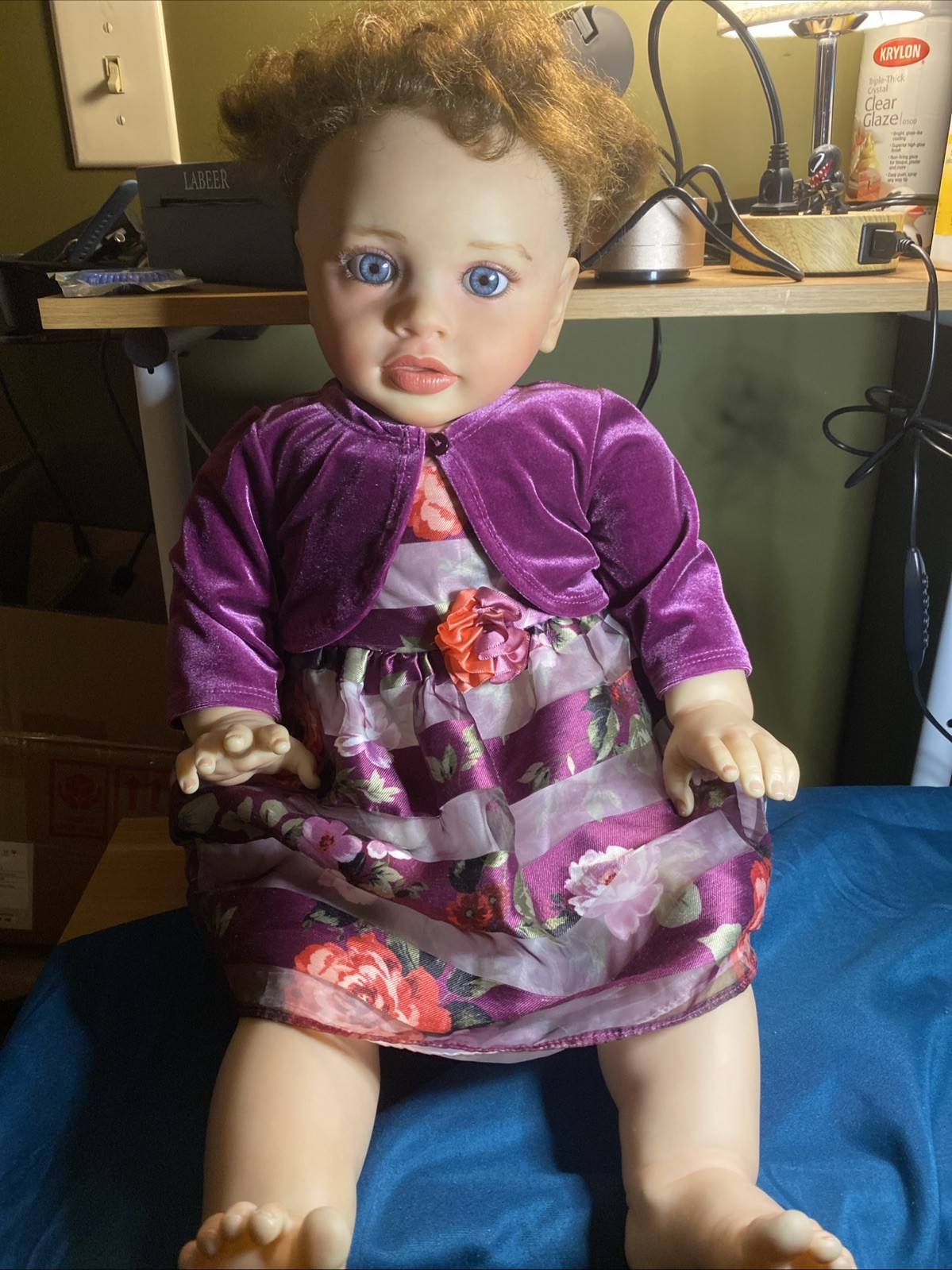 Reborn Toddler Doll Girl 26in Weighted Realistic Baby Dolls Pippa Spot On Foot