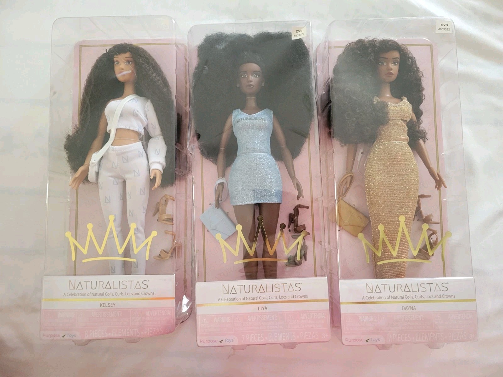 Naturalistas “Be Proud of Your Crown” Dayna, Kelsey, Liya “Purpose Toys” Doll