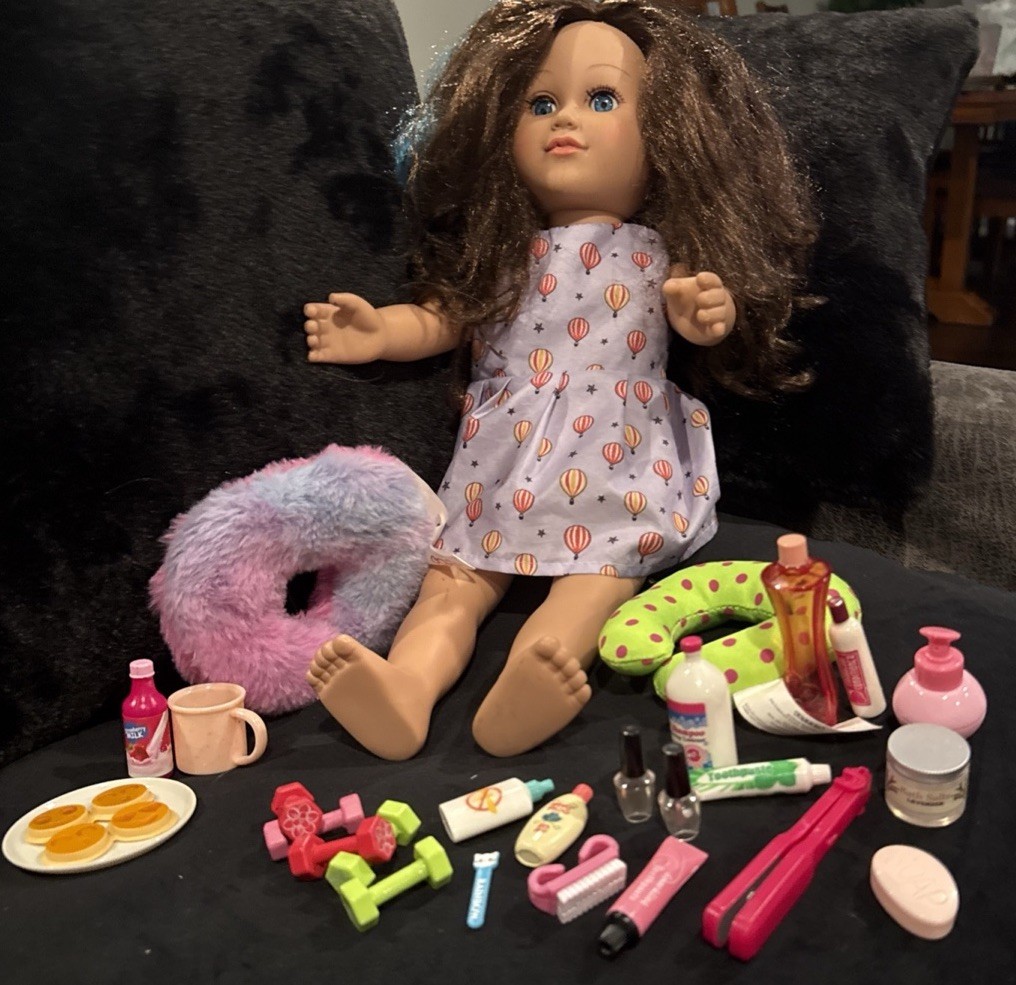 Our Generation My Life Doll & Random Bathroom Spa Accessories Lot Of 25