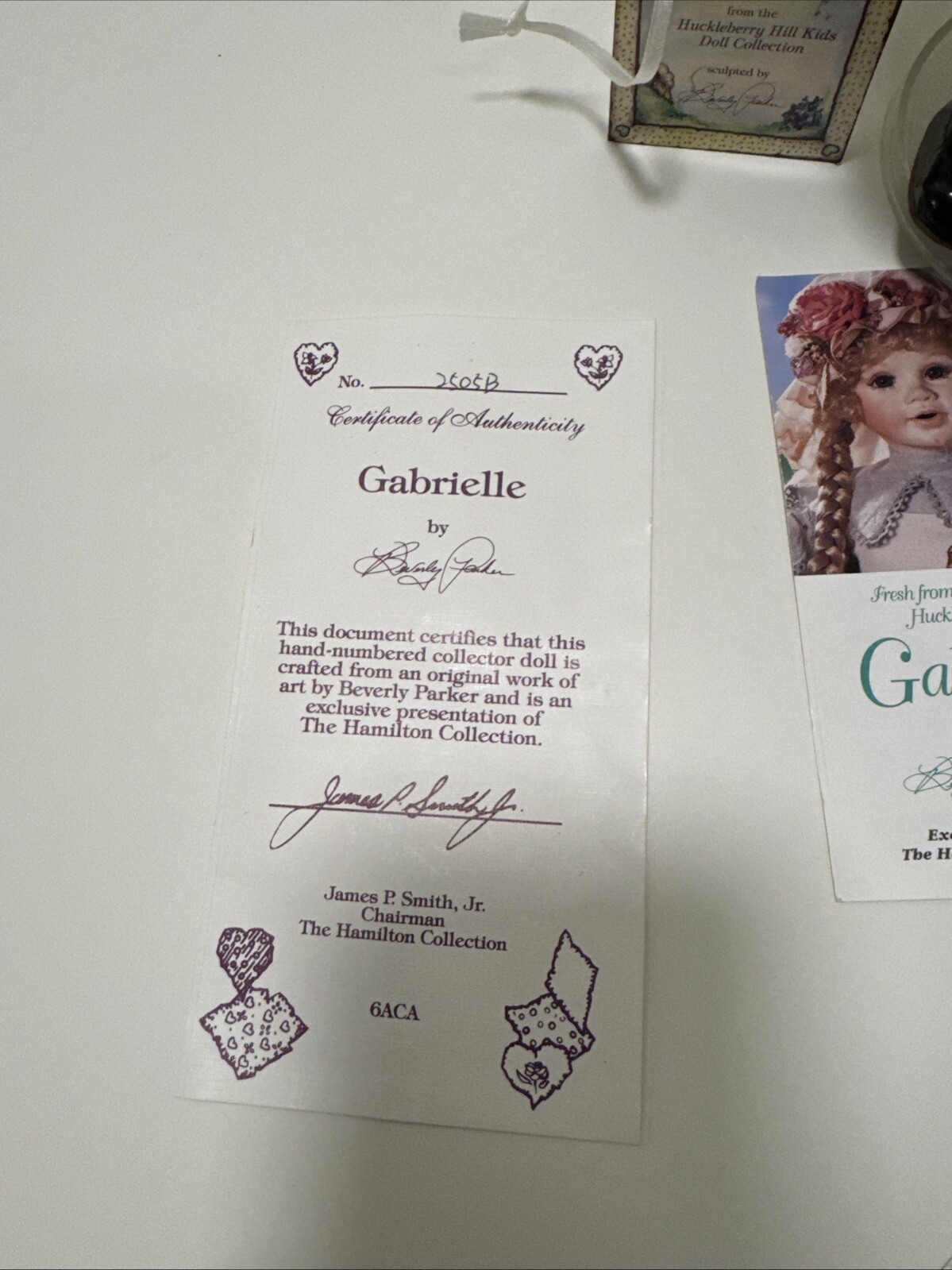 Hamilton Collection Gabrielle Doll 1994 Beverly Parker w/ Box & COA