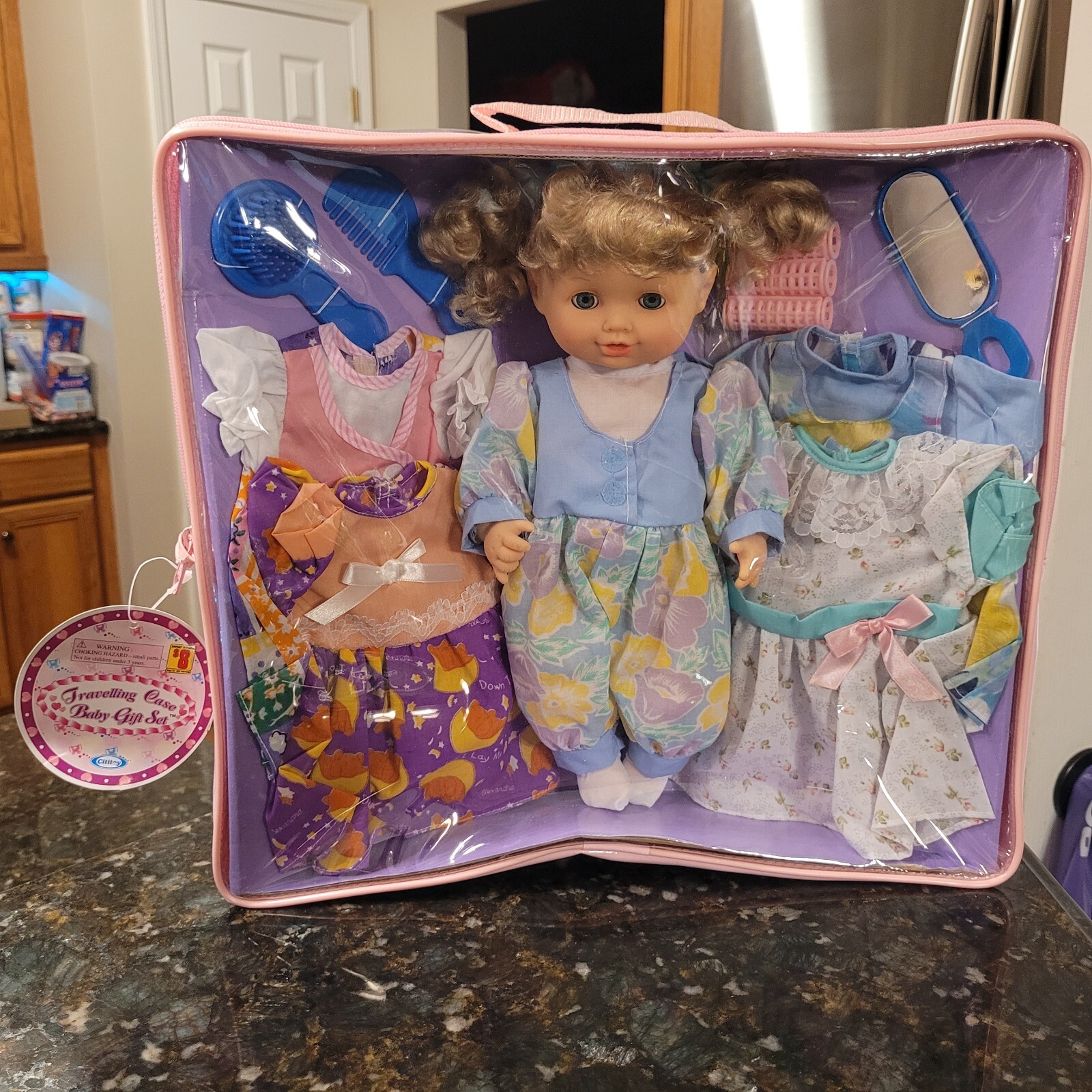 CITITOY BABY GIFT SET VINYL CARRY CASE New 12″ DOLL