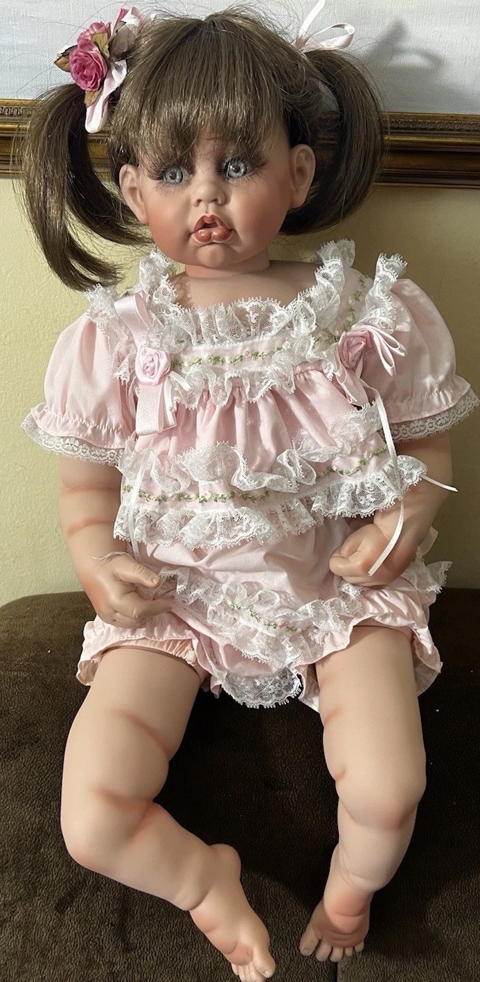 Fayzah Spanos Vinyl Doll “I’m Willing to Try” LE 156/500, 27 in, 2000