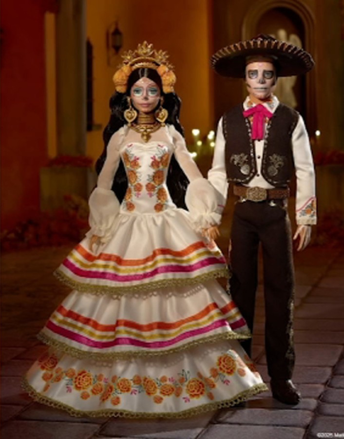 2025 Mattel Set of 2 IN BOX-Barbie JBJ05 & Ken JBJ06 DIA DE LOS MUERTOS Doll NIB