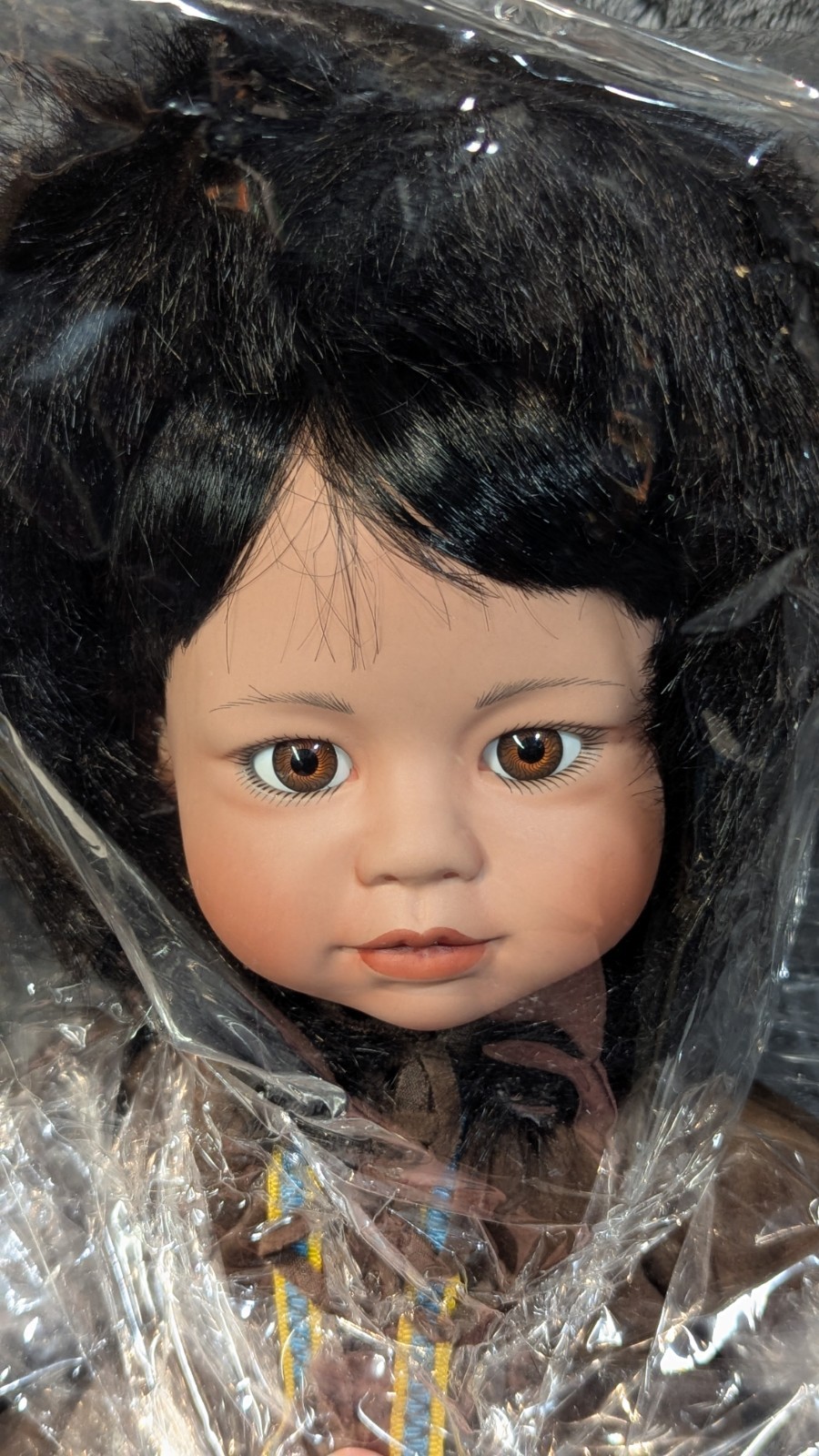 1993, The Danbury Mint, Children Of The North “Miska” Porcelain Doll, NIB