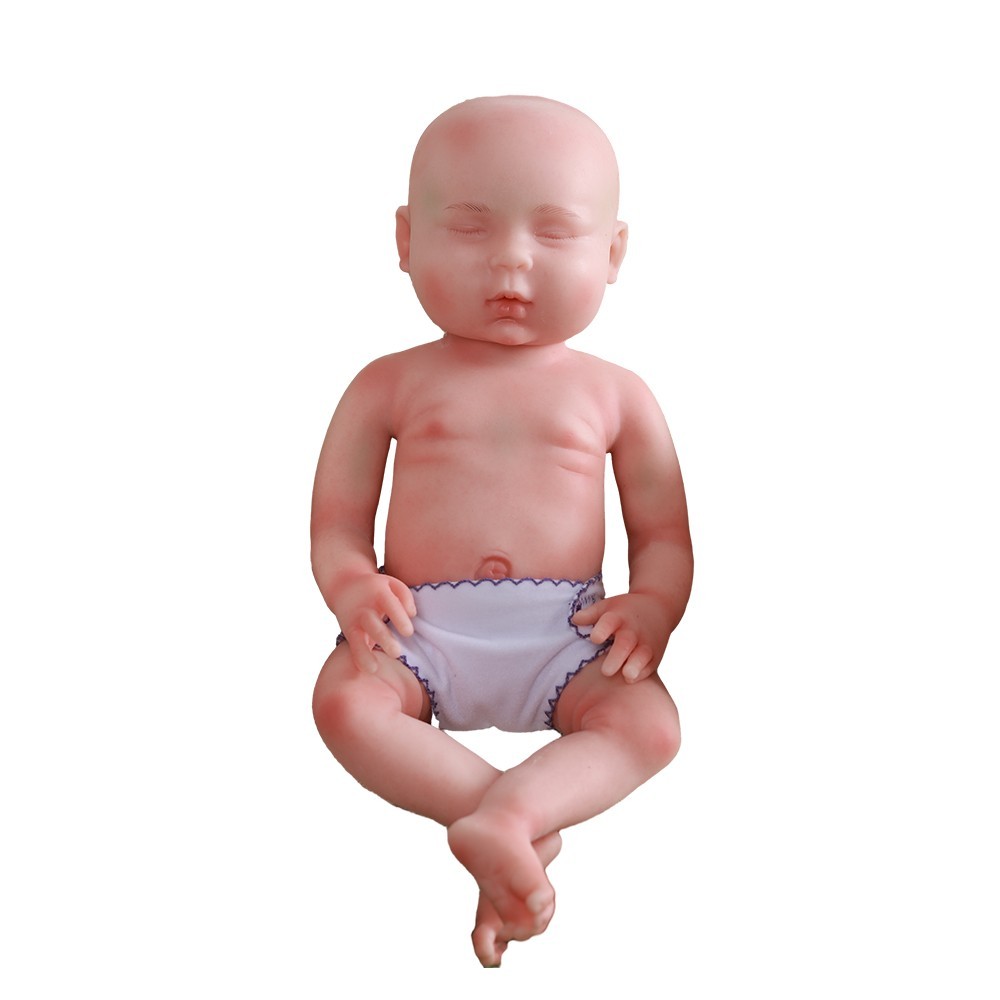 COSDOLL 18″ Platinum Full Body Silicone Baby Dolls Reborn Art Baby Girl Doll