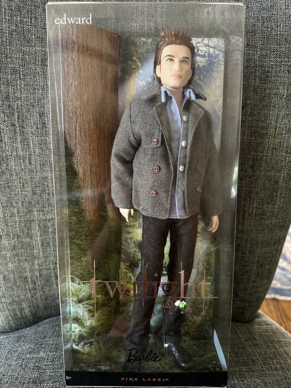 Barbie Twilight Pink Label Barbie Collector Edward Doll 2009 Mattel NRFB
