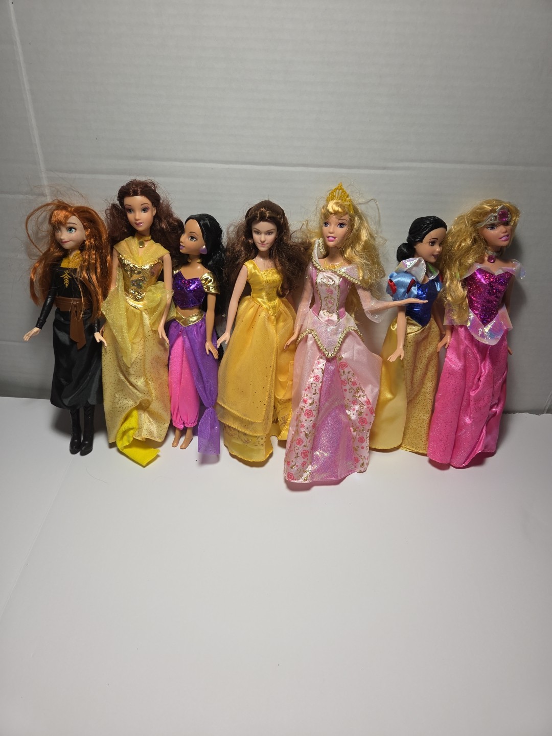 Disney Princess Dolls Mattel 11 To 11.5 Inches Tall (Lot Of 7) Preowned