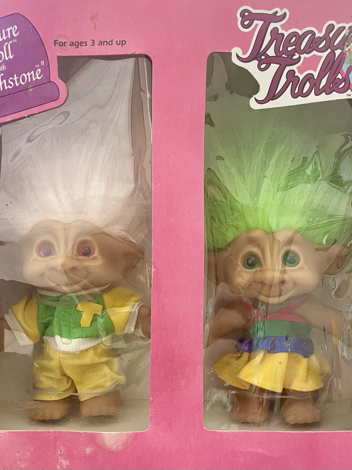 Vintage Ace Novelty Treasure Trolls Duo