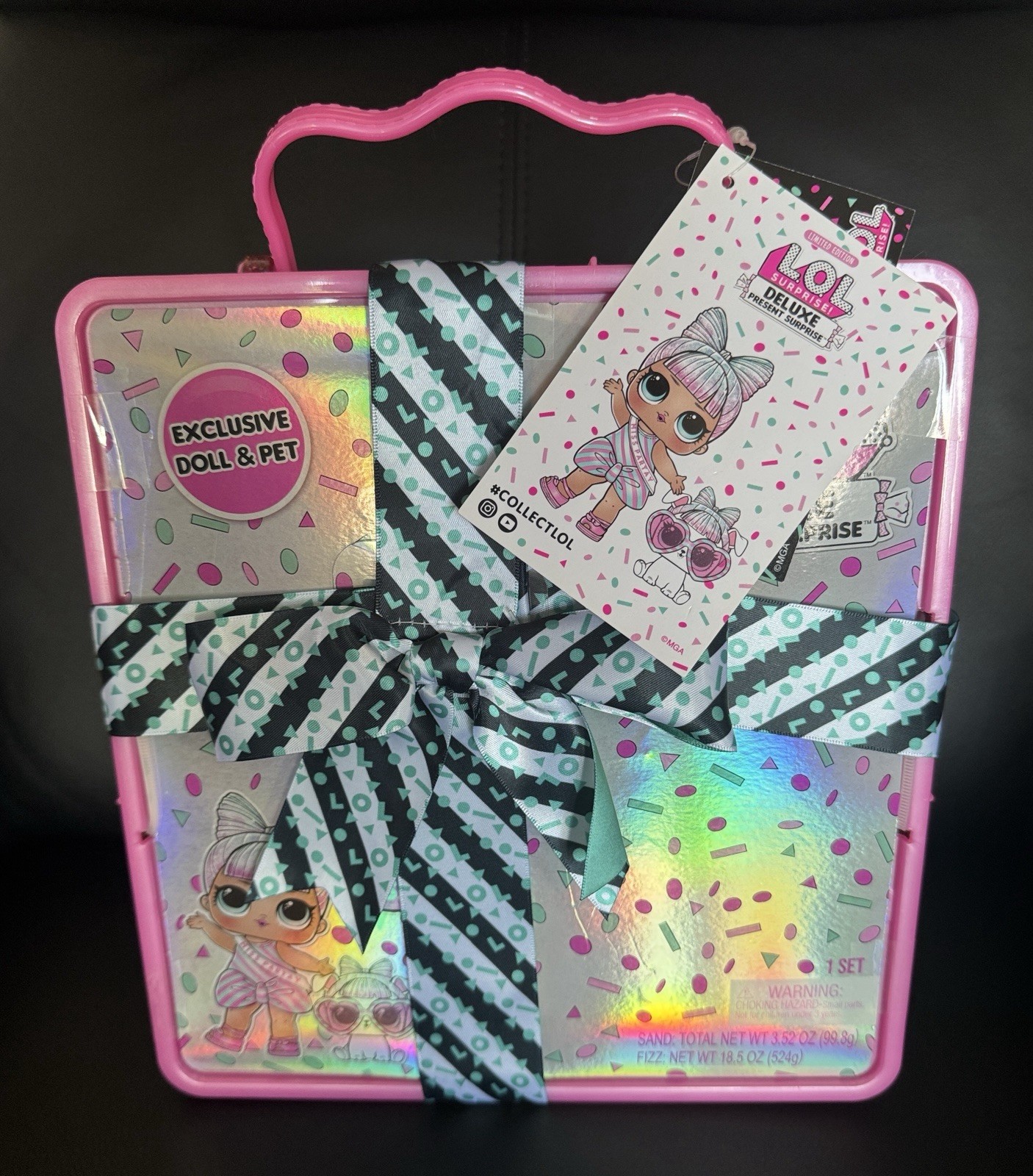 LOL SURPRISE DELUXE PRESENT SURPRISE with Limited Edition SPRINKLES & PET ~NEW~