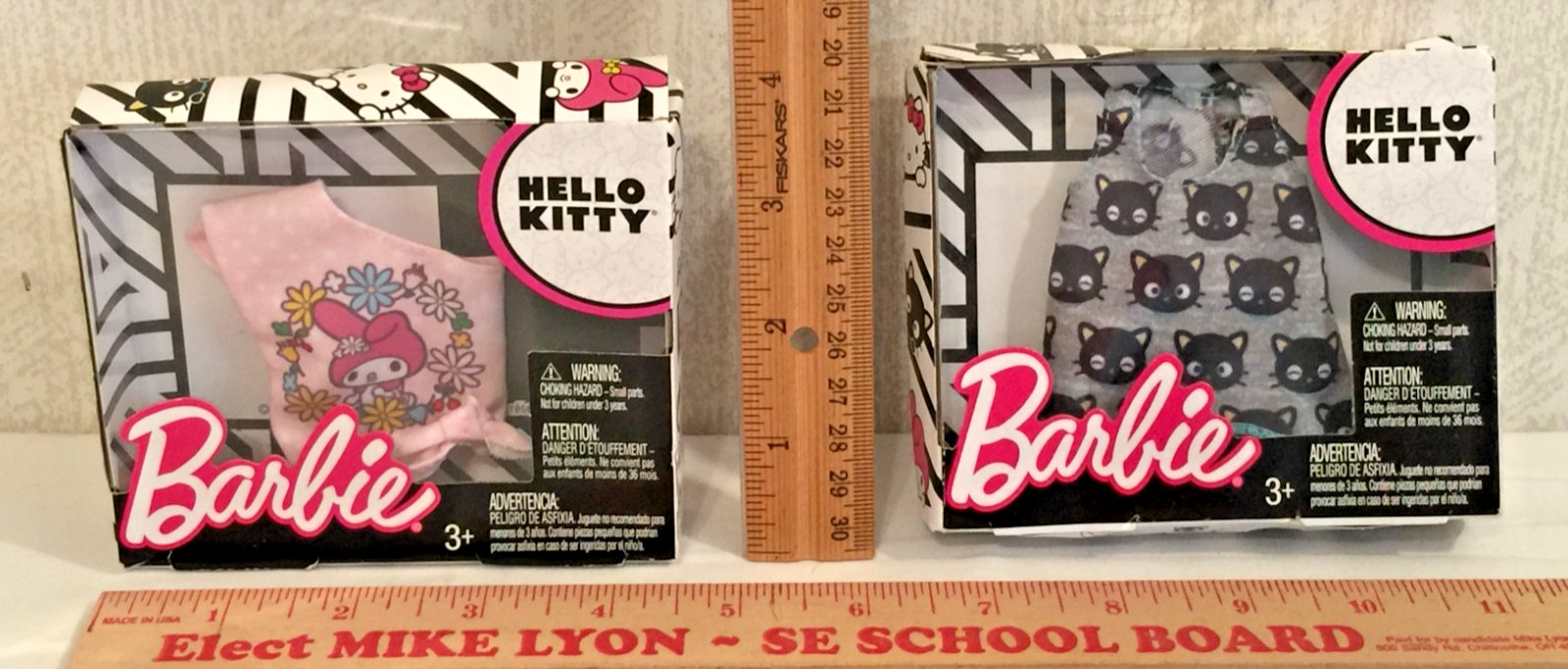 2017 Mattel Barbie Outfit – LOT of 2 – HELLO KITTY – NIB (F70)