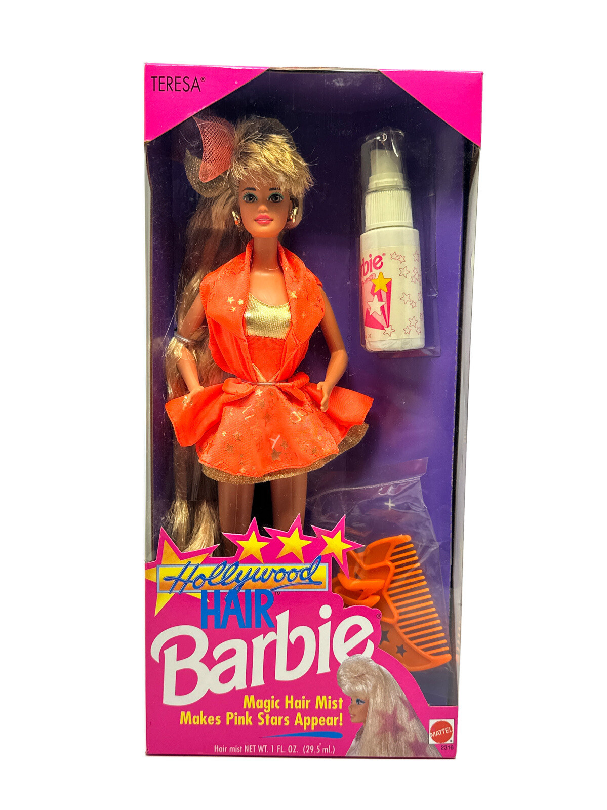 1992 Hollywood Hair Barbie Doll TERESA Mattel #2316 Barbie NRFB