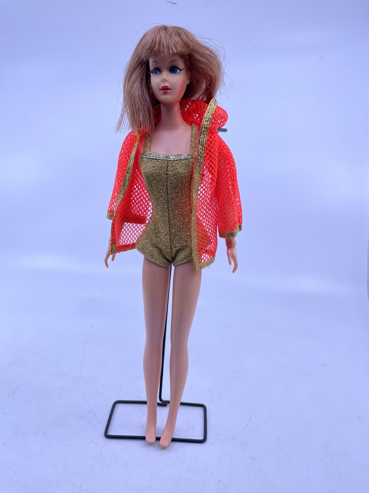 Vintage 1970 Dramatic New Living Barbie Doll Rare Mattel Light Red Hair 1/5