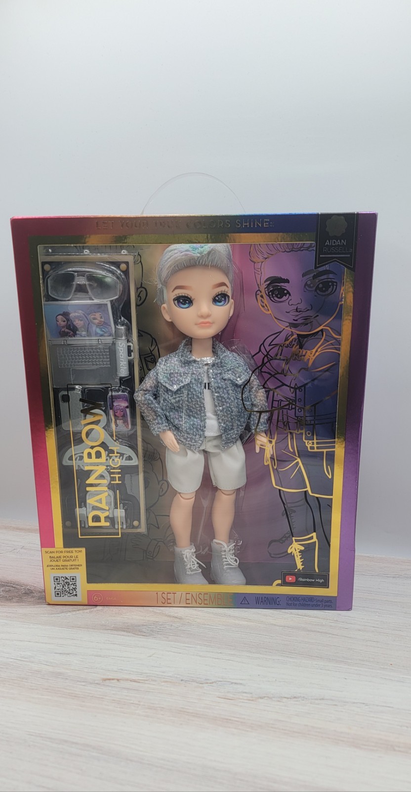 Rainbow High Shadow High Ash Silverstone Fashion Doll Gray Hair New In Box MGA