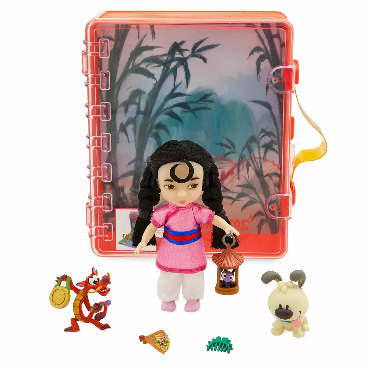 Disney Store Animators Collection Mulan Mini Doll Playset NIB