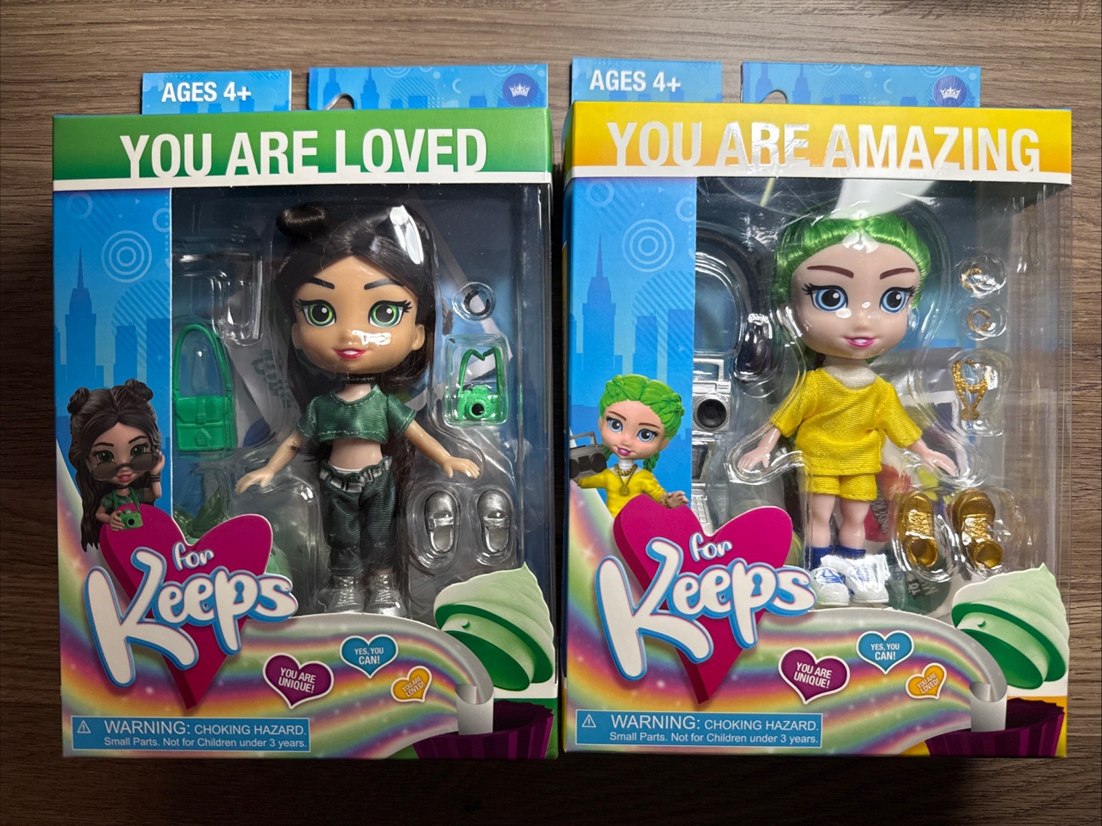 For Keeps Dolls Bella & Ella Lot 2 You Are Loved Amazing New Sealed
